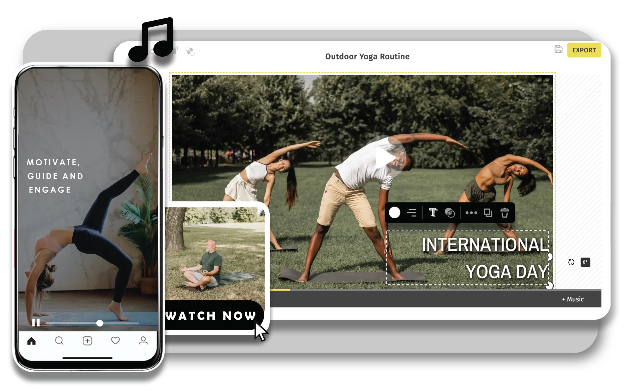 Make Yoga Video Online - Free Yoga Video Templates - Typito