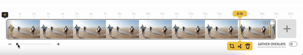A GIF showing how to zoom the timeline.