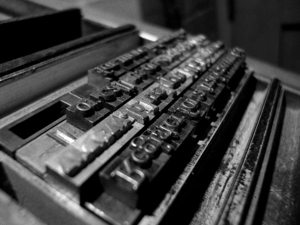 Gutenberg Press Typography