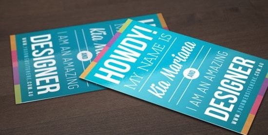 Business Cards Typography