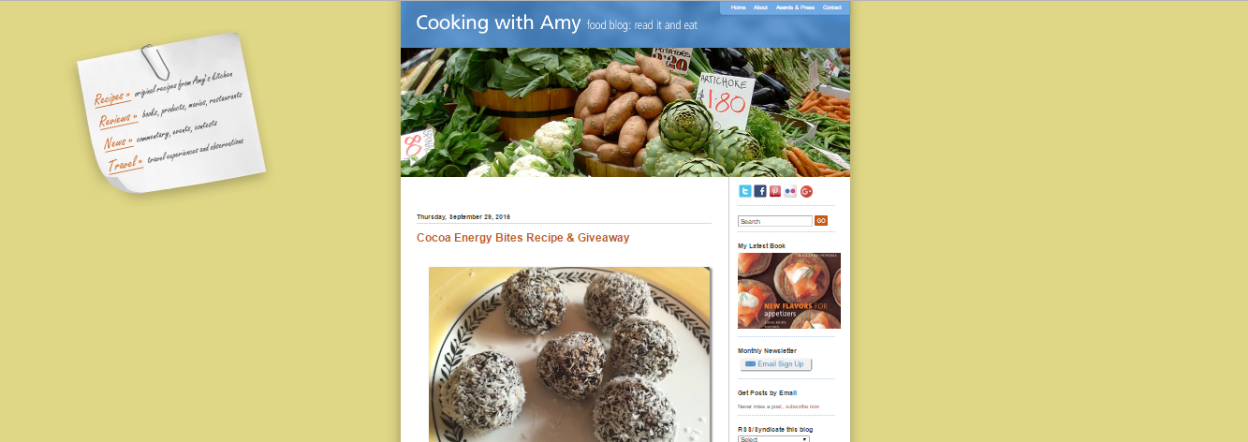 blogger for food blog