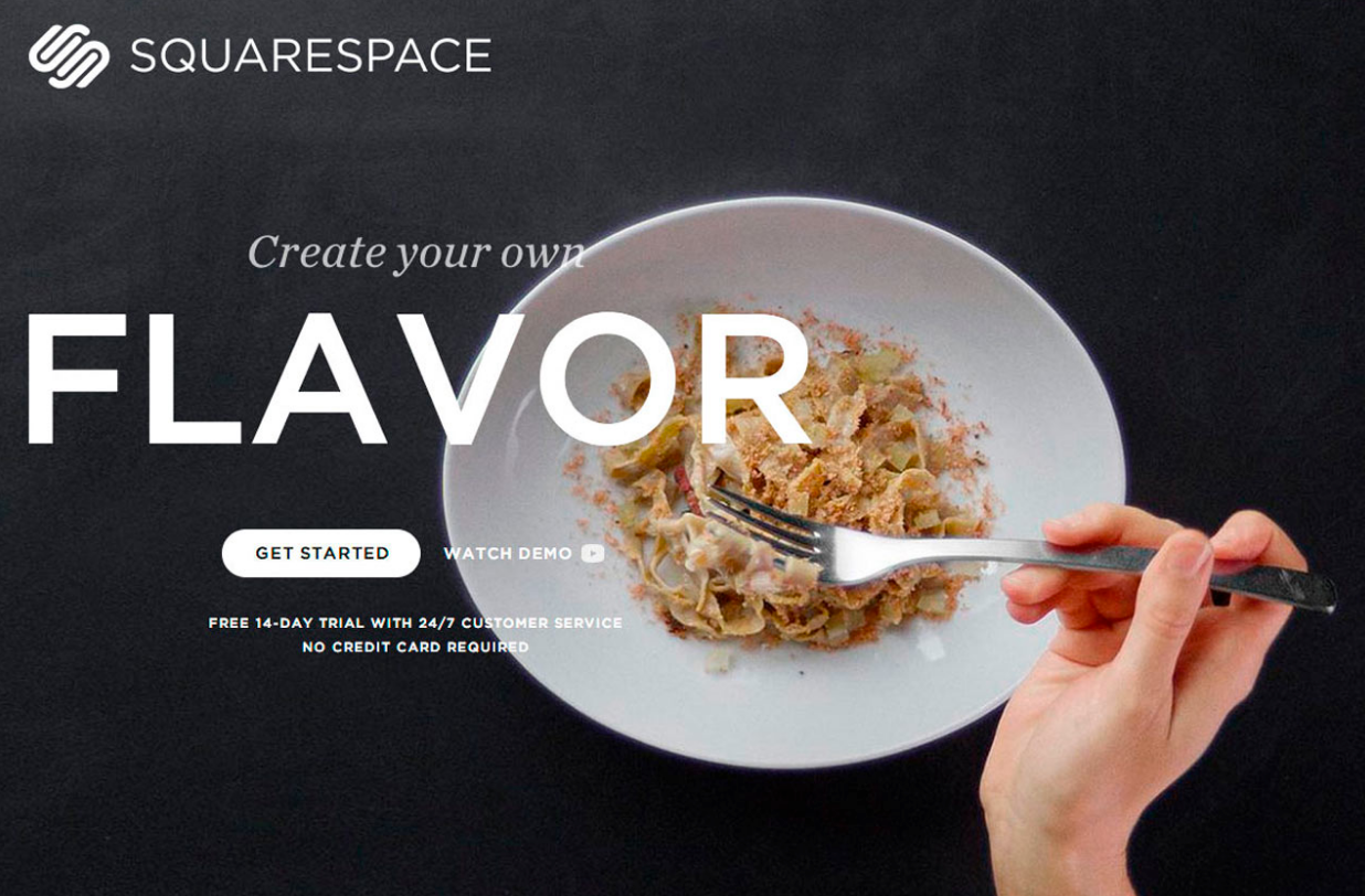 squarespace for food blog
