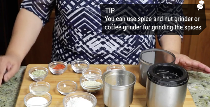 'Tip' template on a Manjula's Kitchen video