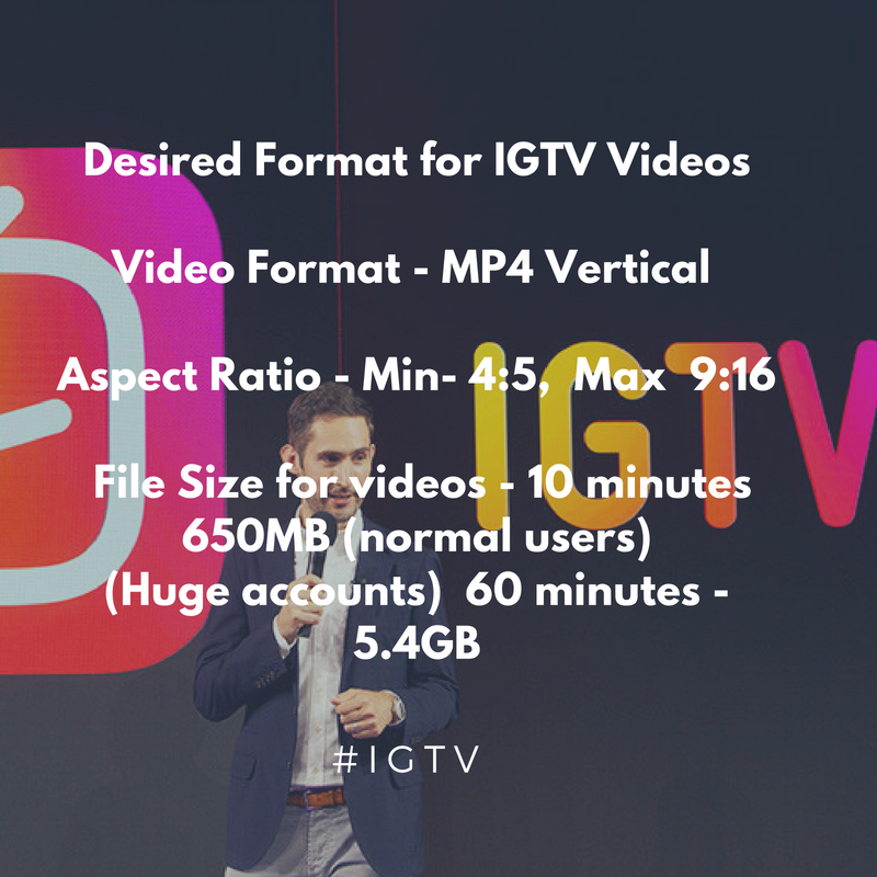 IGTV Guidelines for video uploads