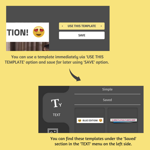 How to save and use emoji templates on Typito