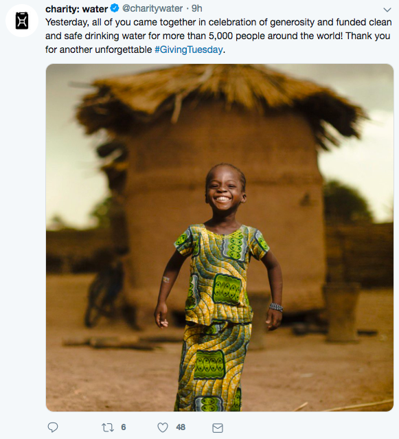Charity Water - Twitter