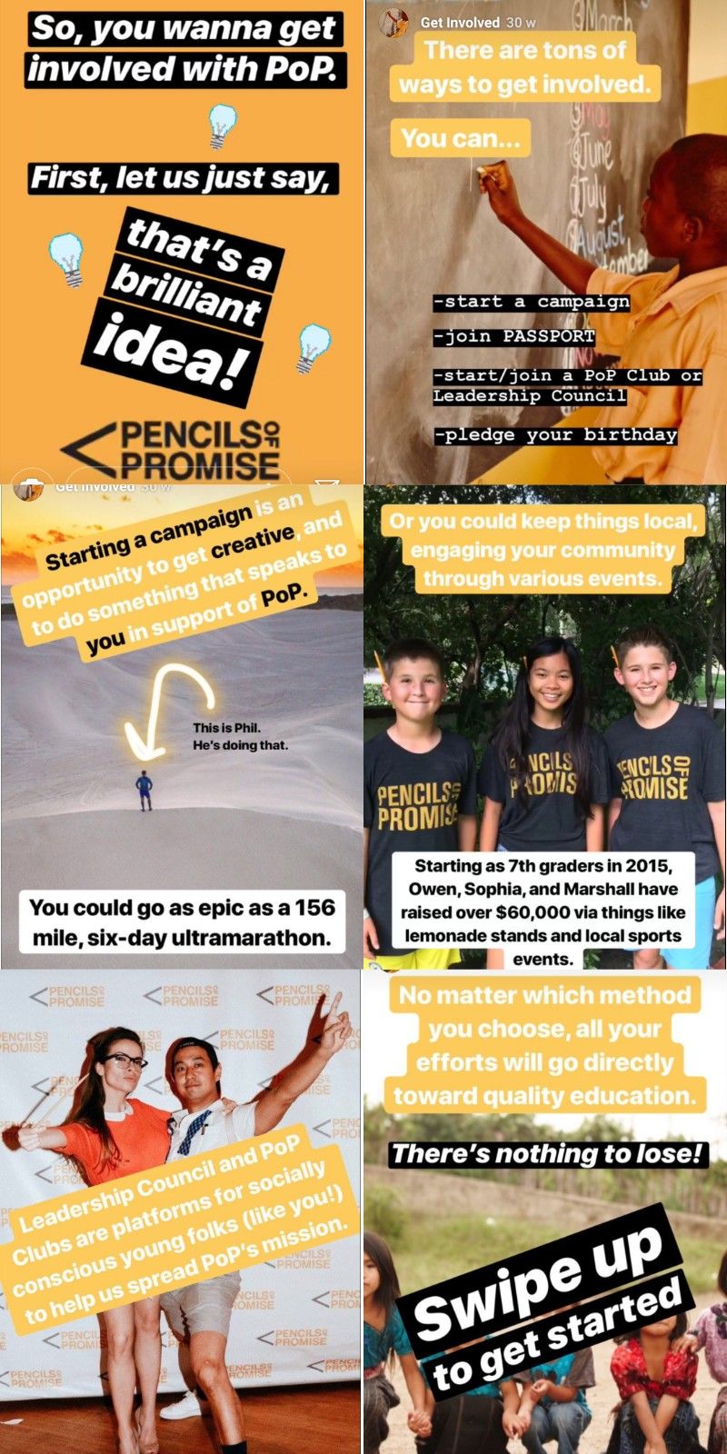 Instagram Pencils of Promise