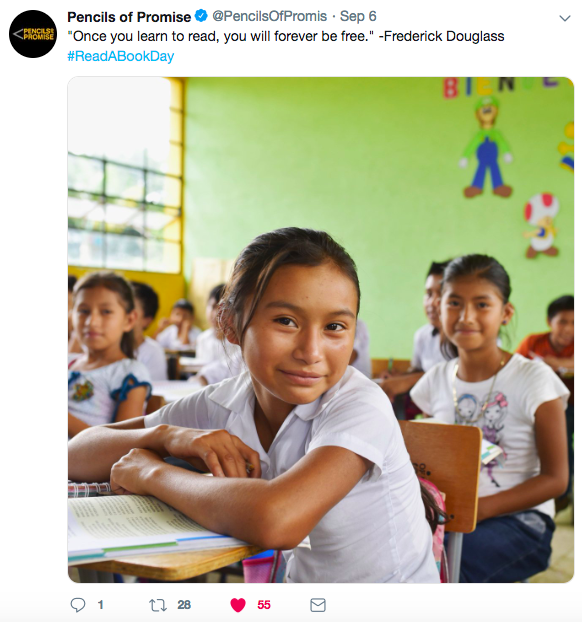 Pencils of Promise - Tweet