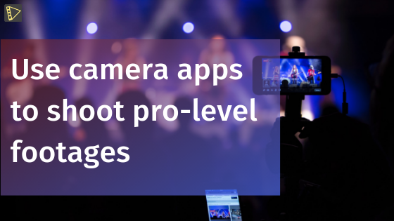 Use camera apps for event video marketing