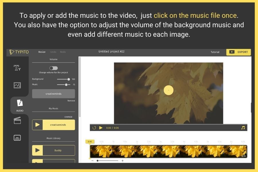 apply music to video online