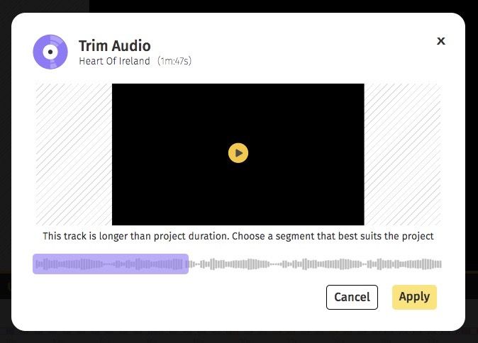 How to make a trailer: Trim the audio track