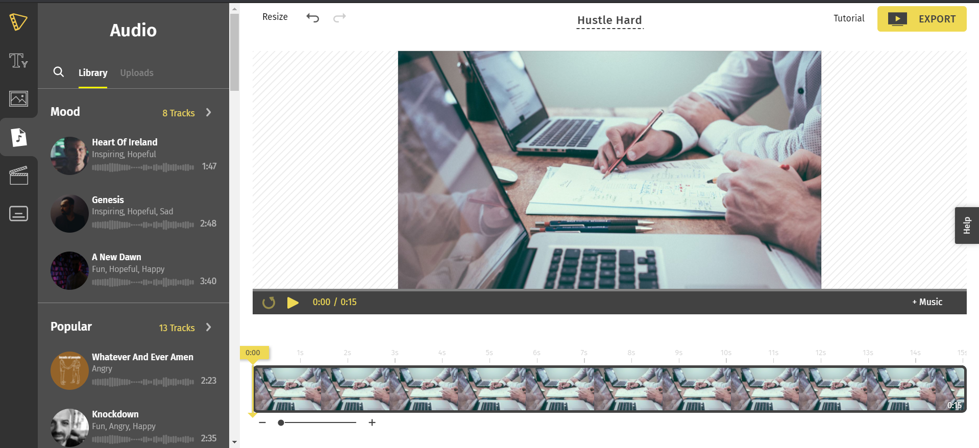 Add music to Slideshow with just a click