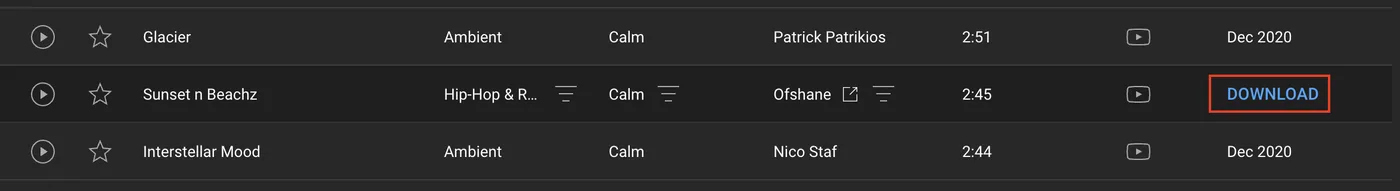Uploading an audio file into the Typito audio section